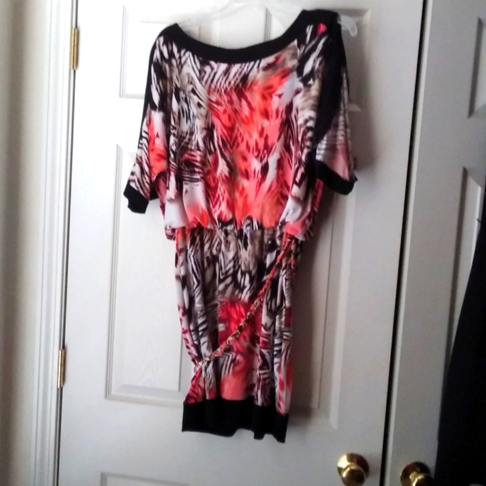 multicolored dress